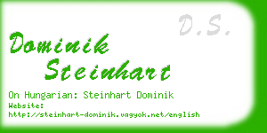 dominik steinhart business card